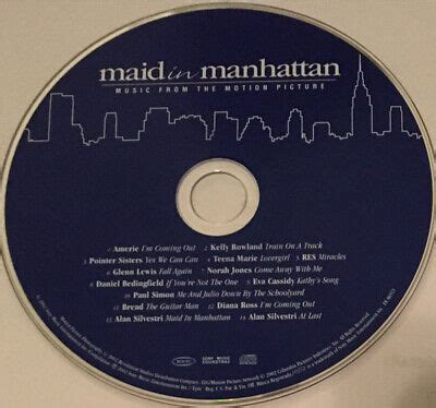 Maid in Manhattan by Original Soundtrack (CD Only, Dec-2002, Epic ...