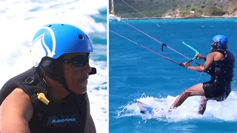 Barack Obama Goes Kitesurfing With Richard Branson