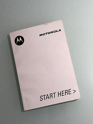 MOTOROLA V600 Cell Phone Owners Manual, Very Rare !!! Brand New !!! | eBay