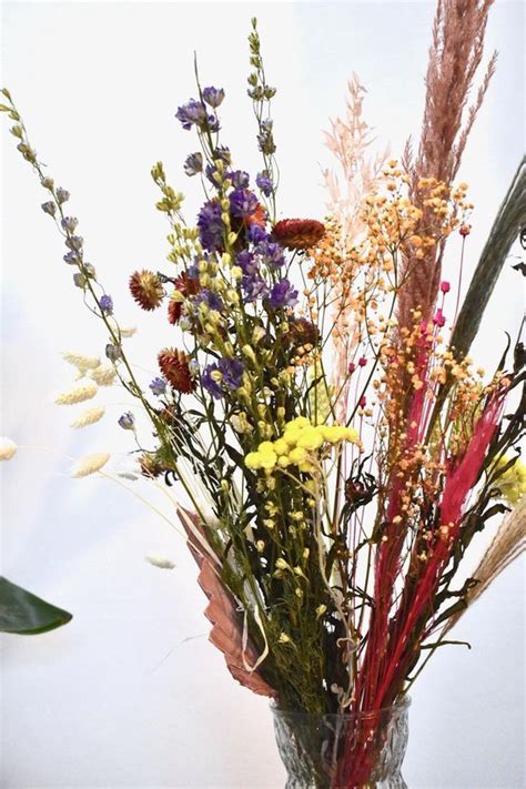 bol.com | Droogbloemen boeket | Bonte Mix 75 cm | Dried flowers | Gedroogde bloemen