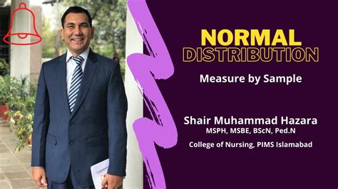 Biostatistics lecture No 07 Part-D I Measure to Normal Distribution I Normal Curve Sample Size ...