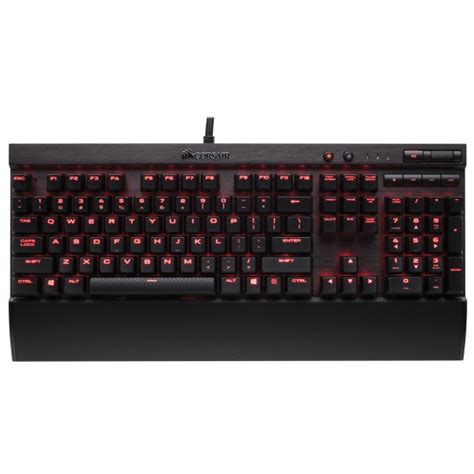 Corsair K70 LUX MX Gaming Keyboard - German Layout - Black, Red Backlight