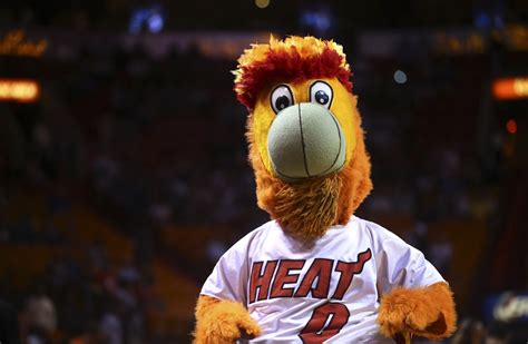 Absolute carnage as Miami Heat mascot does his best 'Keane on Haaland ...