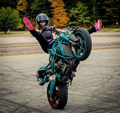 Stunt Girl | Motorcycle girl, Stunts, Motorcycle