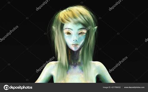 Artistic Illustration Female Fantasy Face Stock Photo by ©3quarks 421768432