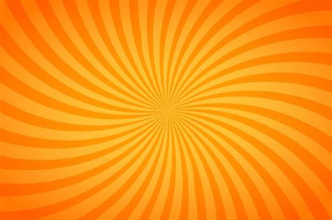 Bright orange and yellow stripes, twisted background | Premium Vector