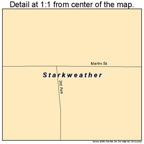 Starkweather North Dakota Street Map 3875580