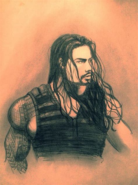 My Roman Reigns Drawing by RKOGurlLOVESAJLEE on DeviantArt