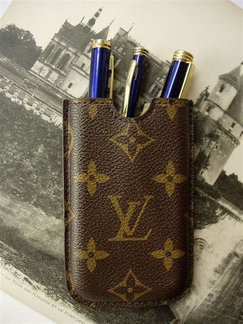 Authentic LOUIS VUITTON Etui Cell Phone Pen Card Case Unisex Accessory LV Sharp #LOUISVUITTON ...