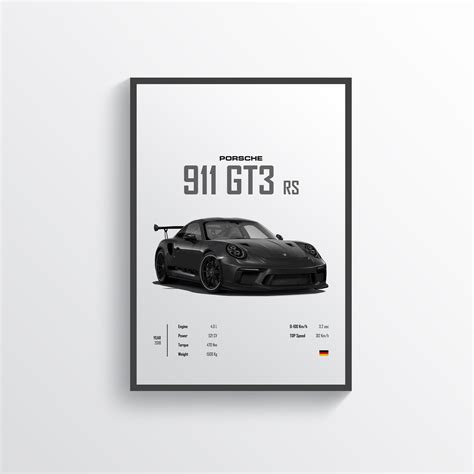 Porsche 911 GT3 RS Poster | 24posters | Hip Hop & Street Art Prints – 24POSTERS