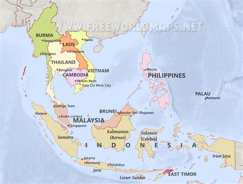 Southeast Asia - by Freeworldmaps.net