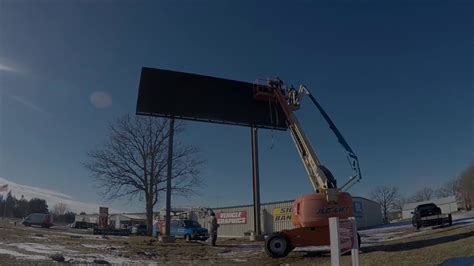 LED Billboard Install - YouTube