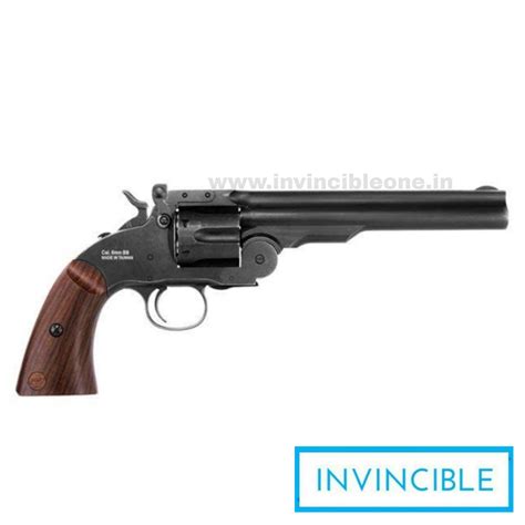 Schofield 6” Pellet Revolver SILVER(VERY POWERFUL) - invincibleone.in