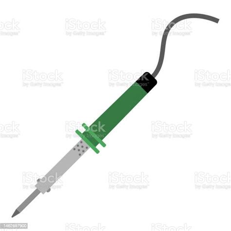 Soldering Iron Isolated Vector Illustration Stock Illustration ...