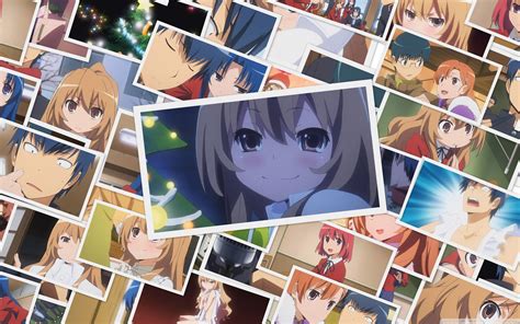 Anime Girl Collage Laptop Wallpaper