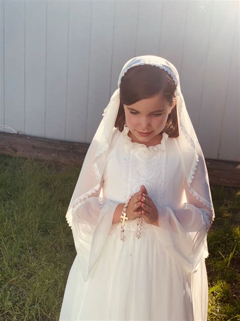 First Communion Dress and Veil Holy Communion Dress 1st Communion Dress ...