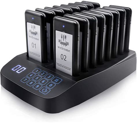 Buy Wireless Restaurant Pager System,Paging System with 16 Pieces ...