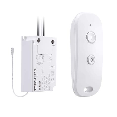 TORCHSTAR Wireless Remote Light Switch Kit (Switch and Receiver) for ...