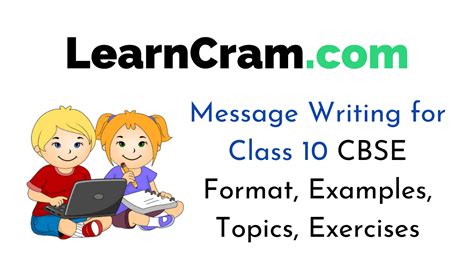 Message Writing for Class 10 CBSE Format, Examples, Topics, Exercises ...