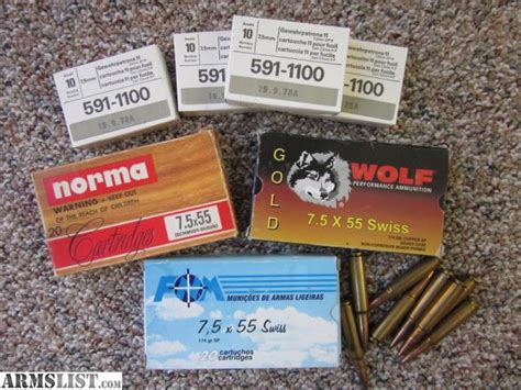 ARMSLIST - For Sale: 7.5x55 Swiss Ammo