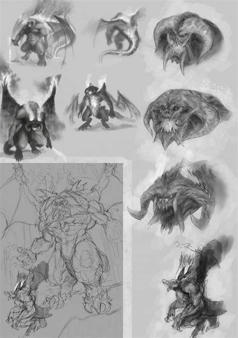 Balrog - Concept Art sheet image - The Fellowship - ModDB