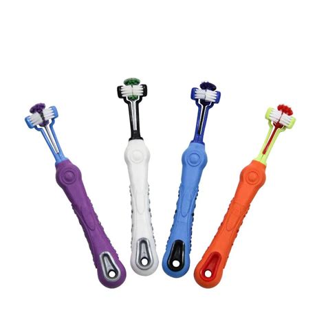 Gomaomi 3 Sided Pet Toothbrush Dog Toothbrushes for Brushing Dog's Teeth Best Dental Care for ...