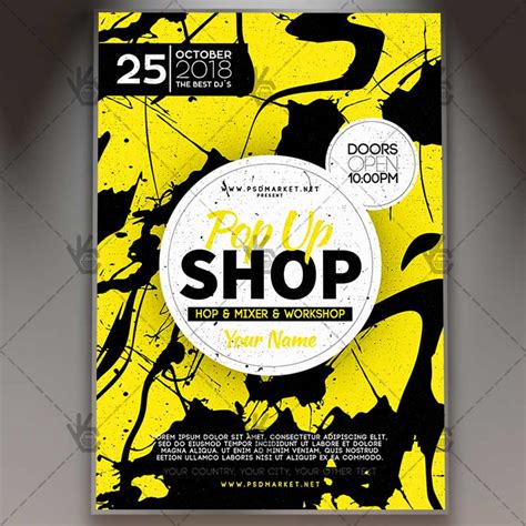 Download Pop Up Store Flyer - PSD Template | PSDmarket