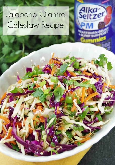 Jalapeno Cilantro Coleslaw Recipe with Lime Vinaigrette - Suburbia ...