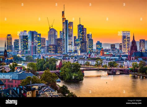 Frankfurt, Germany city skyline Stock Photo - Alamy