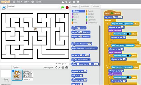 Scratch maze. | ProgrammingMax