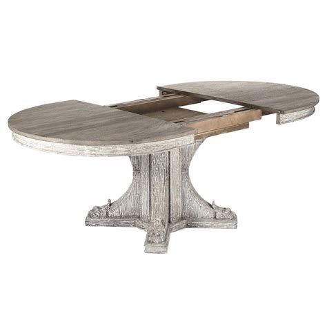 Agnes French Country Rustic Oval Extendable Dining Table | Kathy Kuo Home