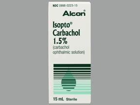 carbachol ophthalmic : Uses, Side Effects, Interactions, Pictures, Warnings & Dosing - WebMD