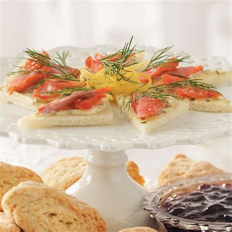 Smoked Salmon Tea Sandwiches Recipe | Taste of Home