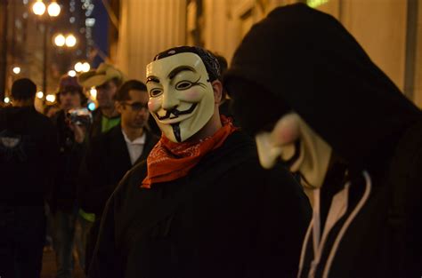 Occupy Chicago Protester Wearing a Guy Fawkes Mask | Flickr