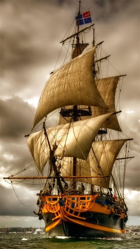 Sailing Ship Phone Wallpaper - Mobile Abyss