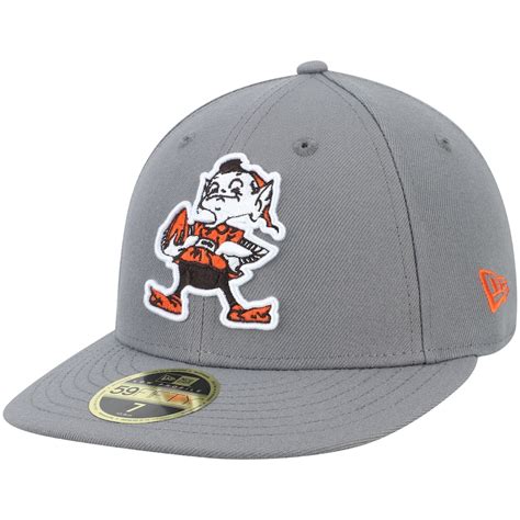 Men's New Era Graphite Cleveland Browns Throwback Logo Storm Low ...