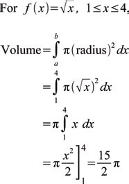 Volume of A Solid of Revolution