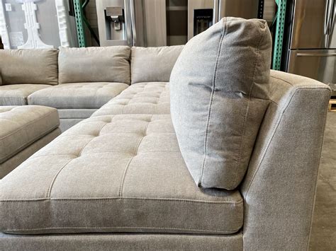 Thomasville Tisdale Fabric Sectional with Storage Ottoman, Beige for ...