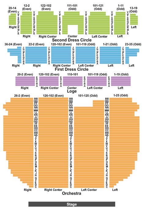 Garde Arts Center Seating Chart