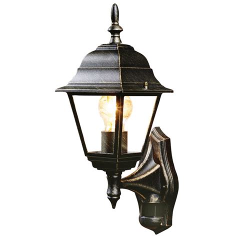 B&Q Penarven Outdoor Wall Light in Black and Gold Wall Light - review, compare prices, buy online