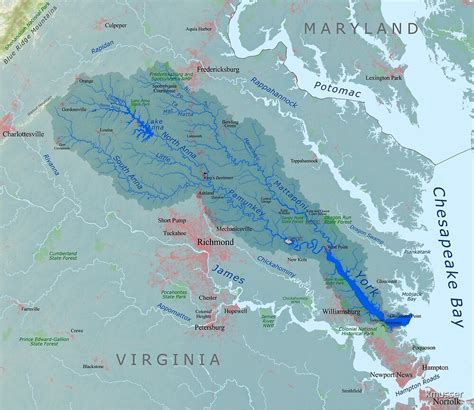 "York River Watershed Map" by kmusser | Redbubble