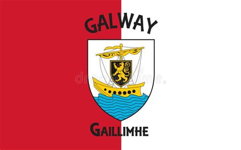 Flag of County Galway is a County in the West of Ireland Stock Photo ...