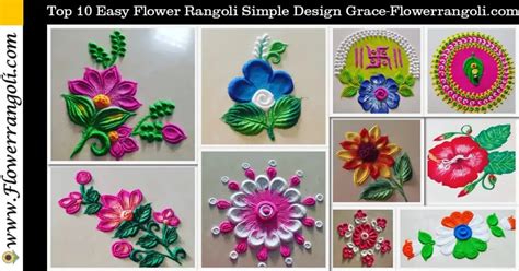 Top 10 Easy Flower Rangoli Simple Design Grace - Flowerrangoli.com