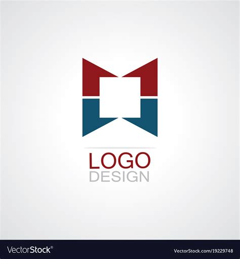 Square company logo Royalty Free Vector Image - VectorStock