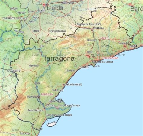 TARRAGONA SPAIN MAP - Imsa Kolese