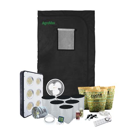 4x4 Grow Tent Kit LED - LED Grow Tent Setup with Organic Soil | HTG Supply