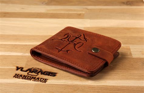 Bifold Brown Leather Wallet Minimalist Wallet Handmade - Etsy