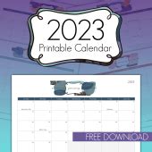 Free Printable 2023 Calendar | ComResources.com Freebies