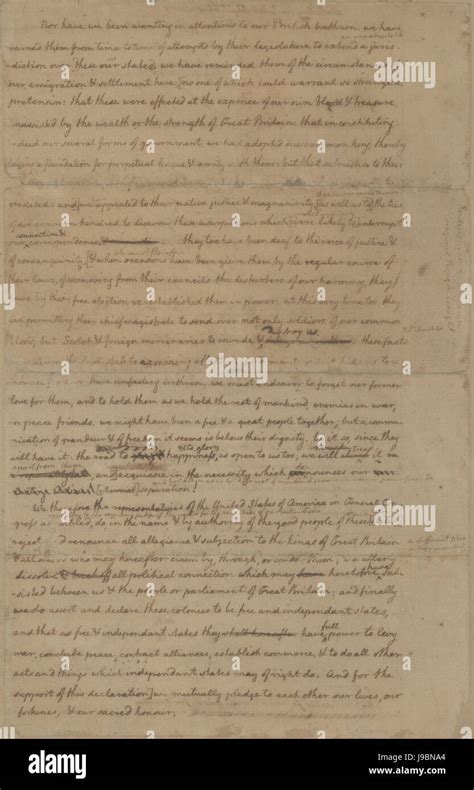 Declaration of independence draft hi-res stock photography and images - Alamy