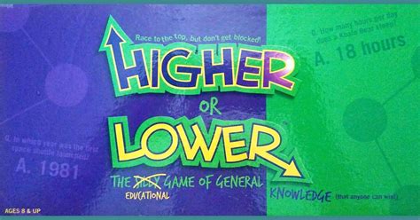 Higher or Lower | Board Game | BoardGameGeek